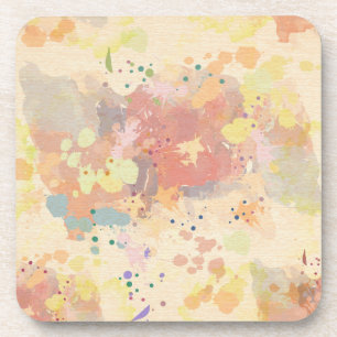 Posavasos Pinzas de pintura abstracta moderna