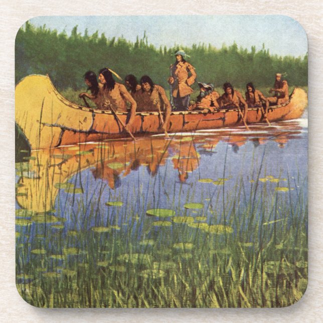 Posavasos Pioneros de antaño, Grandes Exploradores de Reming (Frente)