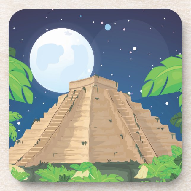 Posavasos Pirámide azteca (Frente)