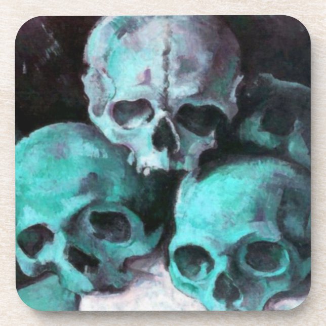 Posavasos Pirámide de las calaveras después de Cezanne (Frente)