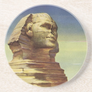 Posavasos Pirámides de época, la gran esfinge de Giza, Egipt