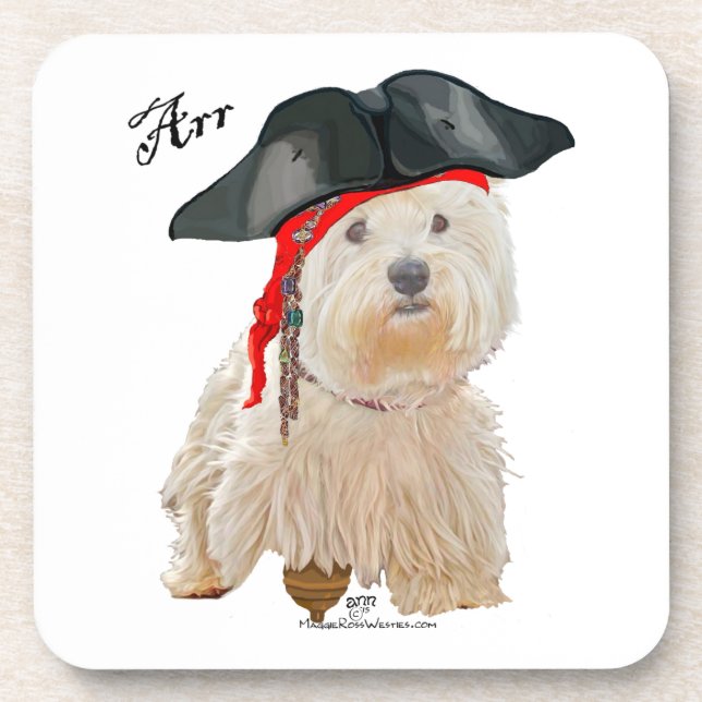 Posavasos Pirata Westie (Frente)