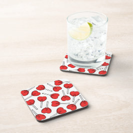 Posavasos Piruetas Rojas, Piruetas de Corazón, Patrón de Pir
