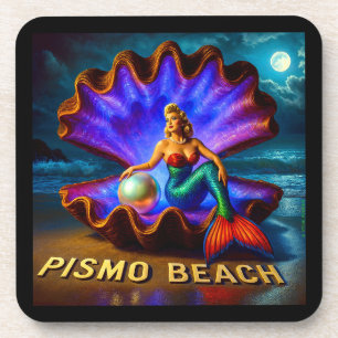 POSAVASOS PISMO BEACH MERMAID. SERIE 1 NÚMERO 5.