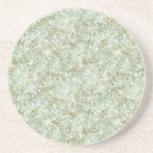 Posavasos Pistacho Verde Glitzy Brillo Falso