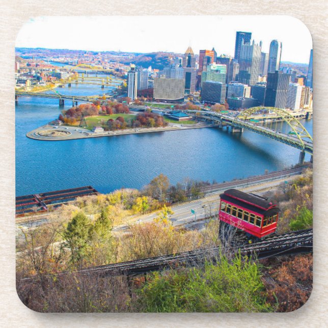 Posavasos Pittsburgh Cityscape (Frente)