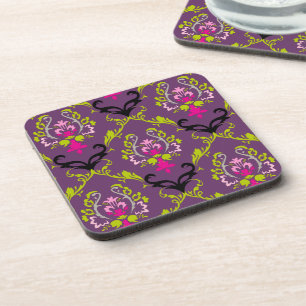 Posavasos PixDezines Chantal Damask/color de fondo DIY