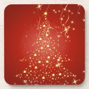 Posavasos PixDezines chispeando árboles de Navidad