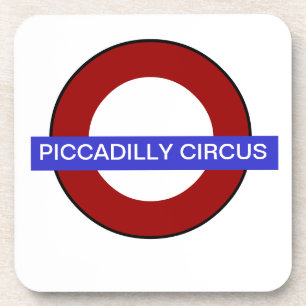 Posavasos PixDezines DIY texto/subterráneo piccadilly circus