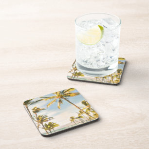 Posavasos PixDezines playa hawaiana vintage
