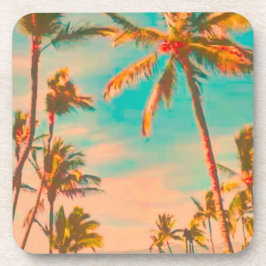 Posavasos PixDezines playa hawaiana vintage