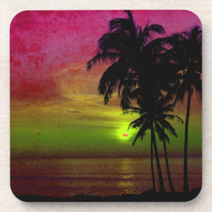 Posavasos PixDezines puesta de sol hula