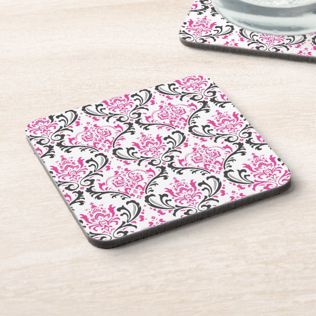 Posavasos PixDezines Rossi Damask/colores DIY (Lado Izquierdo)