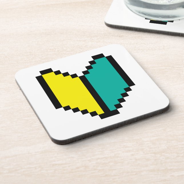 Posavasos Pixel Wakaba de 8 bits/Marca Shoshinsha (Lado Izquierdo)