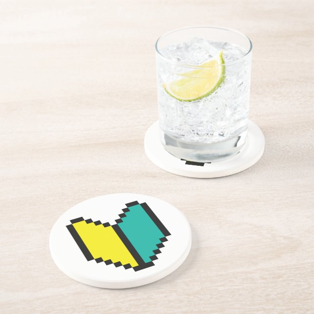 Posavasos Pixel Wakaba de 8 bits/Marca Shoshinsha (Lado)