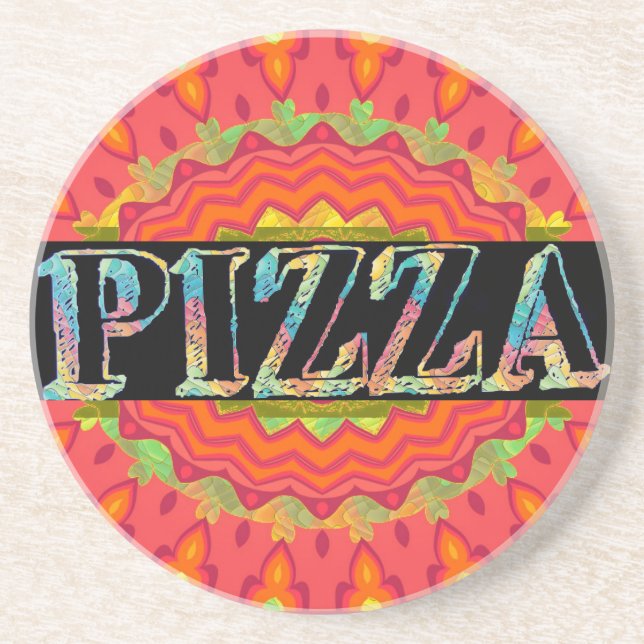 Posavasos Pizza Bebida Coaster (Frente)