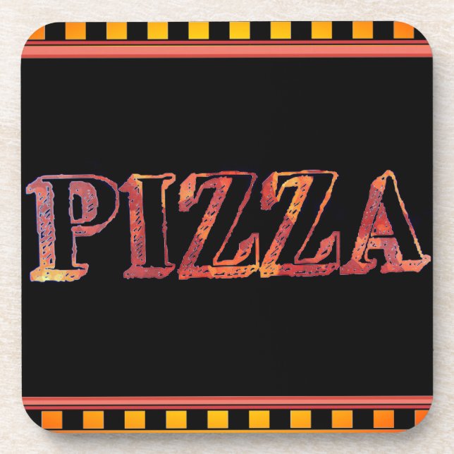 Posavasos Pizza Bebida Coaster (Frente)