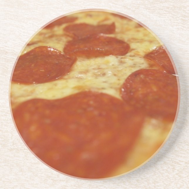 Posavasos pizza de pepperoni (Frente)