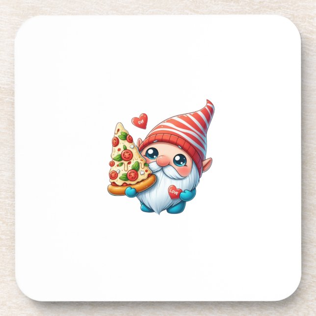 Posavasos Pizza Gnome Delight (Frente)