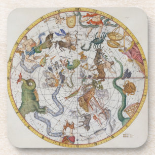 Posavasos Placa 27 del "atlas Coelestis", por Juan Flamsteed