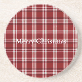 Posavasos Placa blanca roja