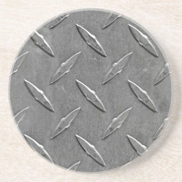 Posavasos Placa de diamante gris de acero