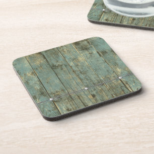 Posavasos Placas antiguas rugosas, ruedas azules
