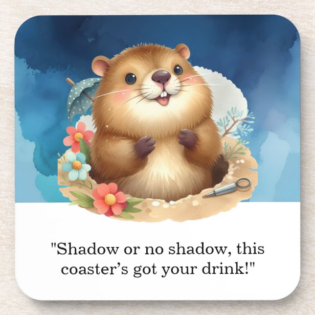 Posavasos Placas de papel con temática del día (Frente)