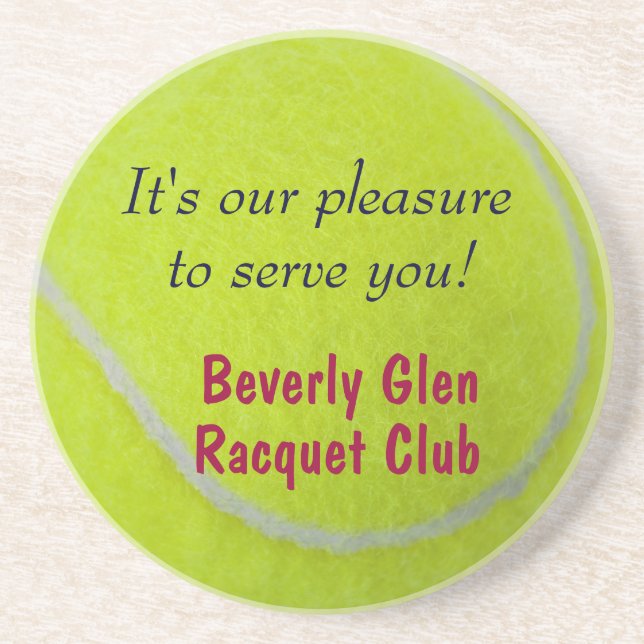 Posavasos Placer de Design_Our de la bola de Tennis_Fuzzy de (Frente)