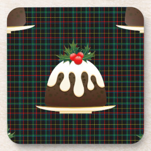 Posavasos plaid navidades puddings