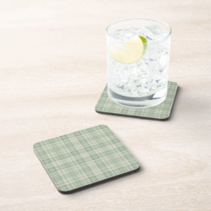 Posavasos Plaid verde salvia claro
