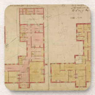 Posavasos Planes para la casa roja, brezo de Bexley, 1859