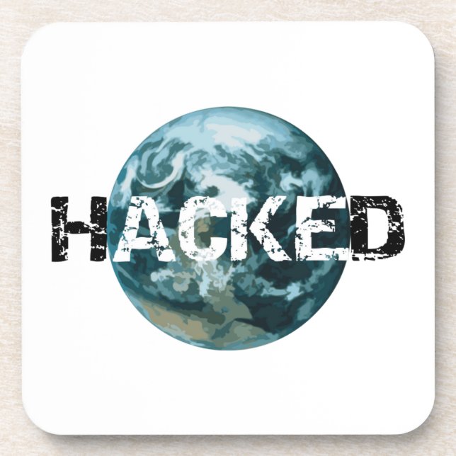 Posavasos Planeta Tierra hackeada (Frente)