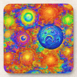 Posavasos Planetas tristes y coloridos