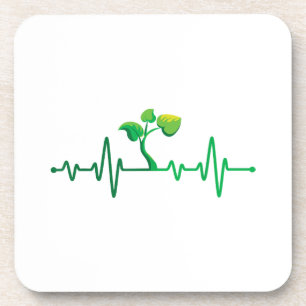 Posavasos Plant Heartbeat - Planta Botánica de Jardinería Bo