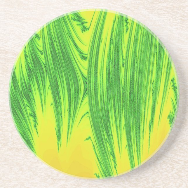 POSAVASOS PLANTAS DE AGUA VERDE Y AMARILLA (Frente)