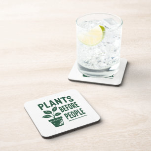 Posavasos Plantas divertidas antes que las personas Arte de