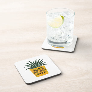 Posavasos Plantas Divertidas No Juzgan Arte de Sello de Tint