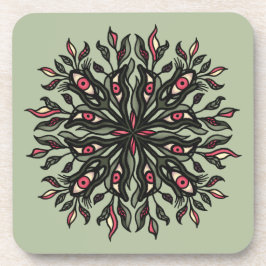 Posavasos Plantas y ojos de trippy - Botánica psicodélica