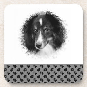 Posavasos Plantilla de foto de mascota personalizada & Huell
