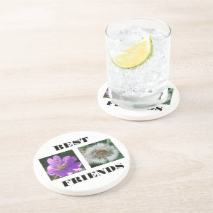 Posavasos Plantilla de imagen de los mejores amigos