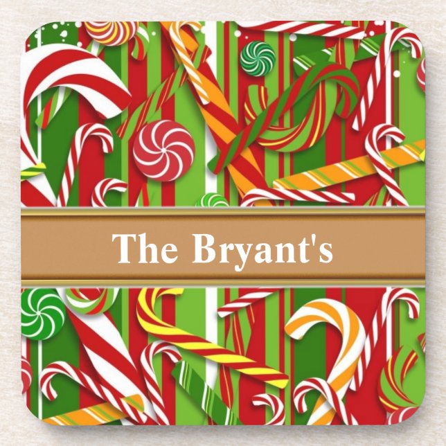 POSAVASOS PLANTILLA DE LAS COSTAS DE CORK DE LOS NAVIDADES (Frente)