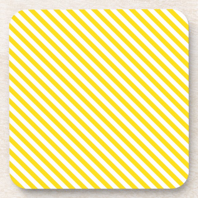 Posavasos Plantilla Decorativa Moderna De Rayas Blancas Amar (Frente)