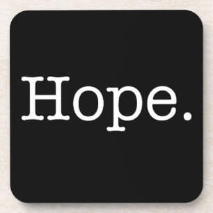 Posavasos Plantilla inspiradora blanco y negro de la cita de