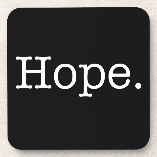 Posavasos Plantilla inspiradora blanco y negro de la cita de (Frente)