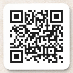 Posavasos Plantilla sencilla moderna de código QR para perso