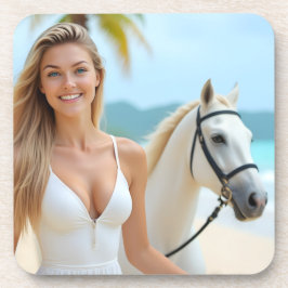 Posavasos Plástico de la majestuosa compañera de Helen