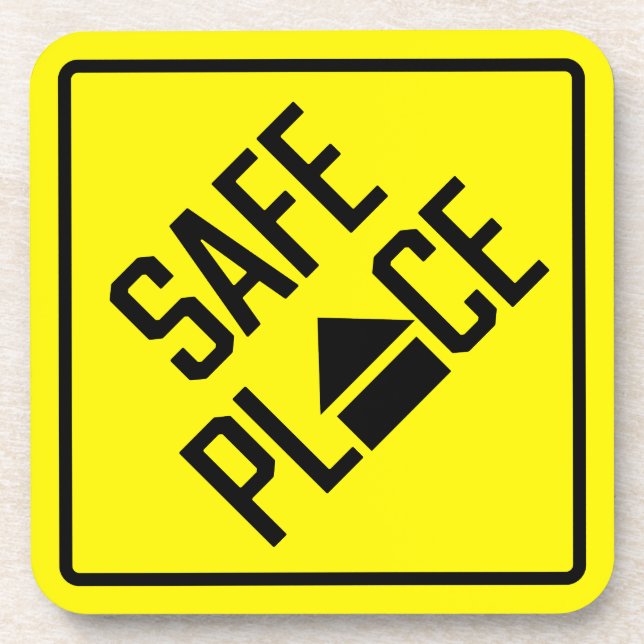 Posavasos Plataforma de seguridad de plástico duro (Frente)