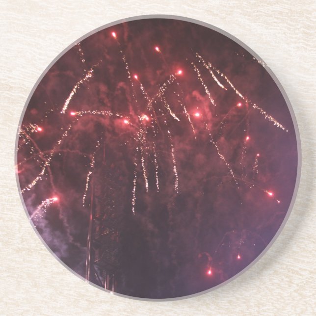 Posavasos Plataforma para bebidas de fuegos artificiales (Frente)