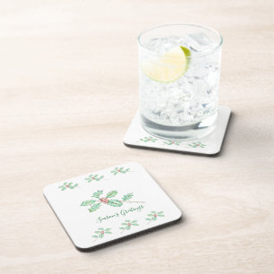 Posavasos Plato de papel de Feliz Navidad